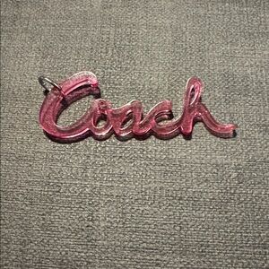 COACH PINK hang tag / charm